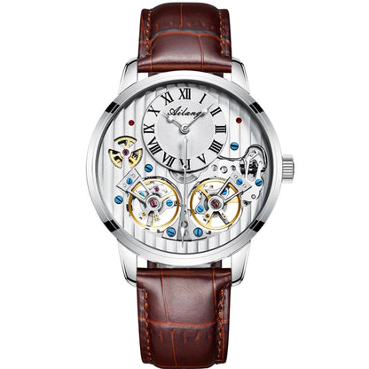 Double Tourbillon Automatic Mechanical Men's Watch (free shipping)