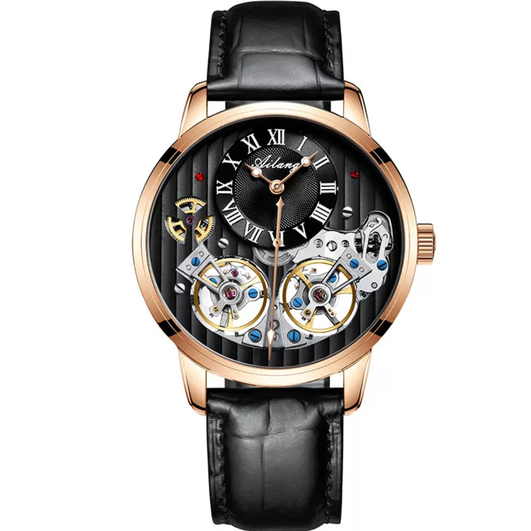 Double Tourbillon Automatic Mechanical Men's Watch (free shipping)