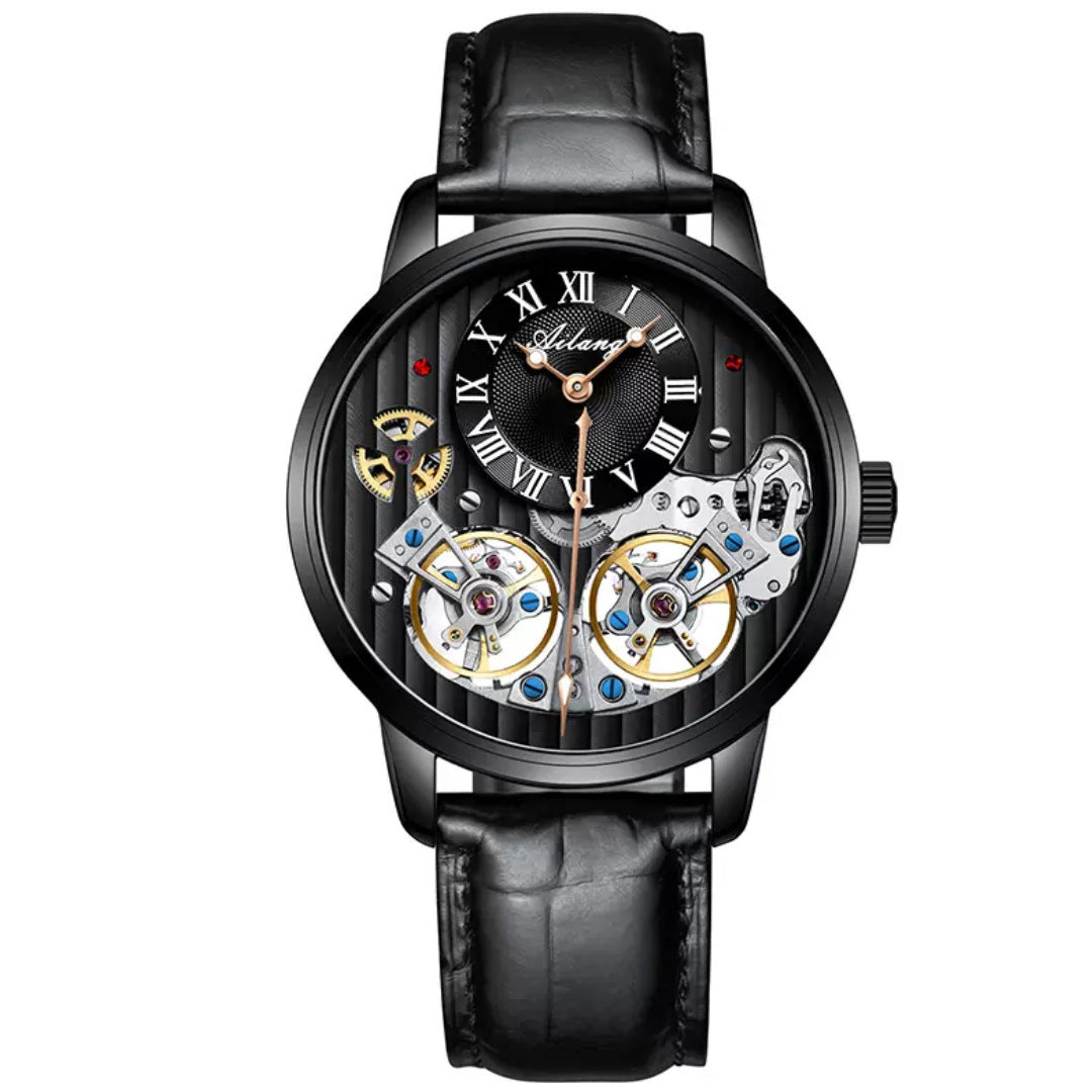 Double Tourbillon Automatic Mechanical Men's Watch (free shipping)