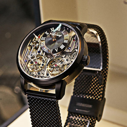 Double Tourbillon Automatic Mechanical Men's Watch (free shipping)