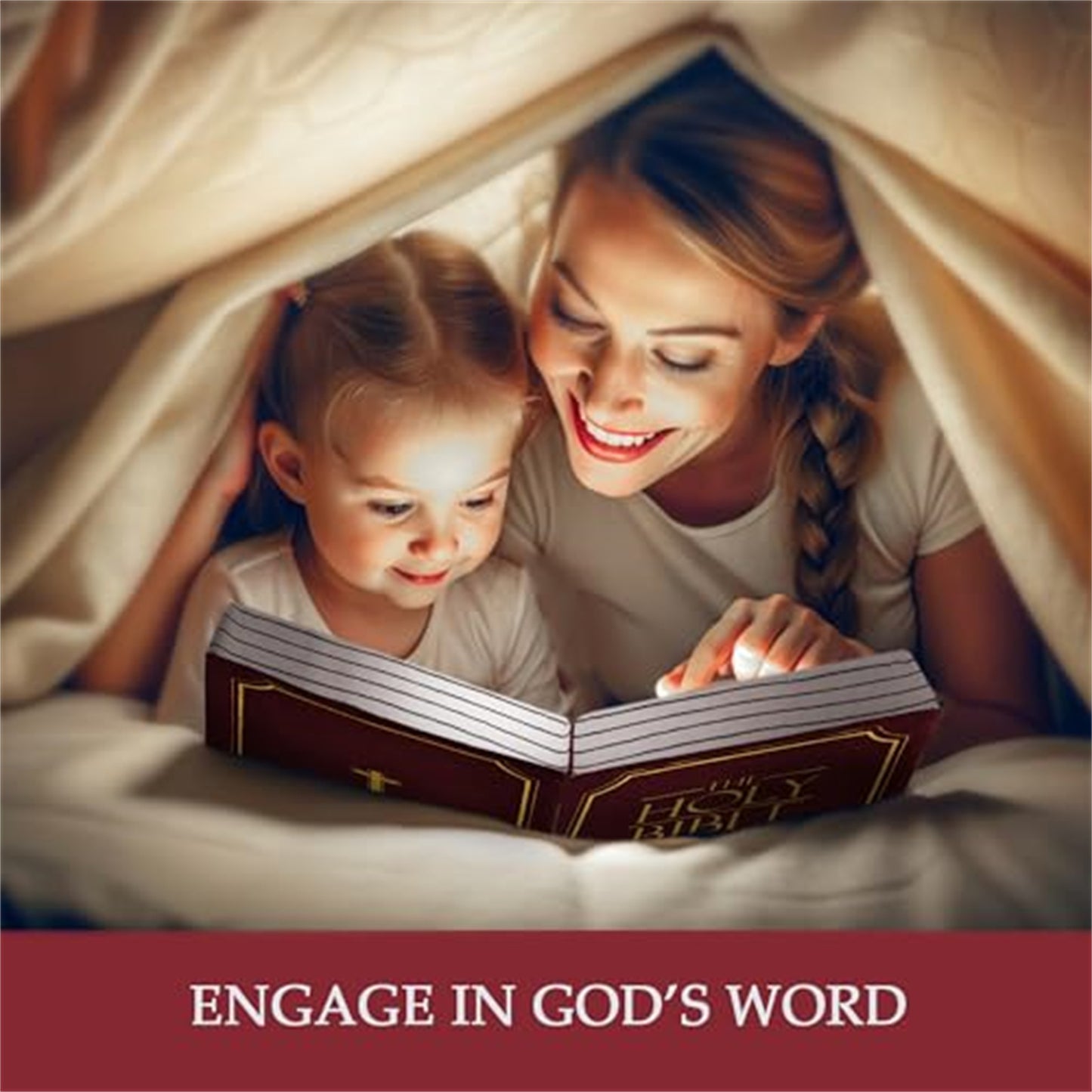 Memory Sponge Bible-Shaped Pillow - Soft Plush Toy and Christian Gift for Children