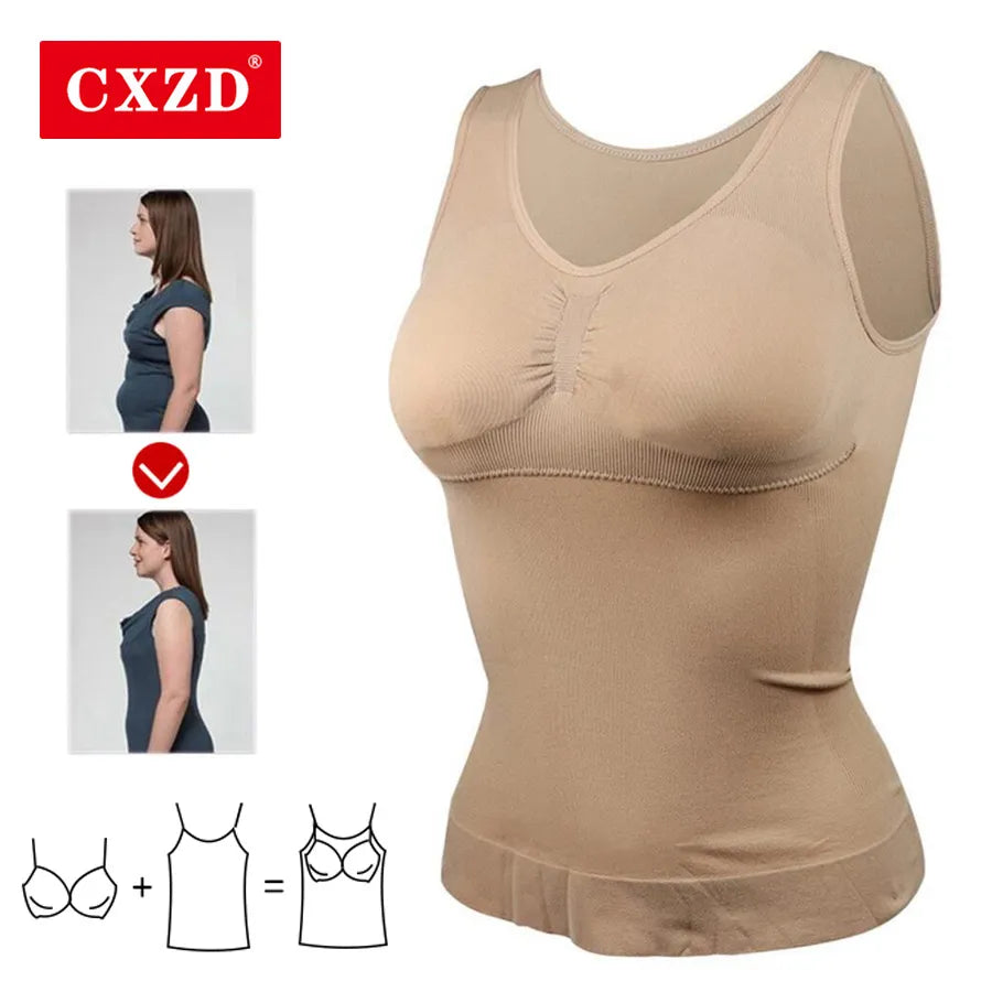 CXZD New Women Shapewear - Slimming Camisole Removable Body Shaping Vest Corset