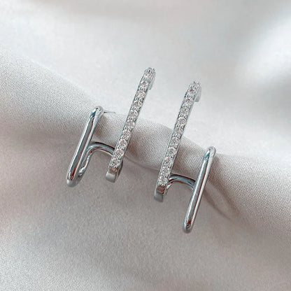 2023 New Bright Crystal Luxury Korean Unusual Claw Stud Earrings