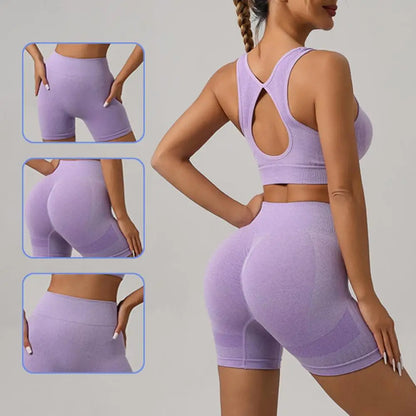 High Waist Yoga Bra Leggings Set (free shipping)